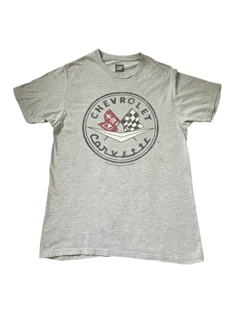 Official GM Corvette Gray Graphic MED T- shirt PLEASE READ!
